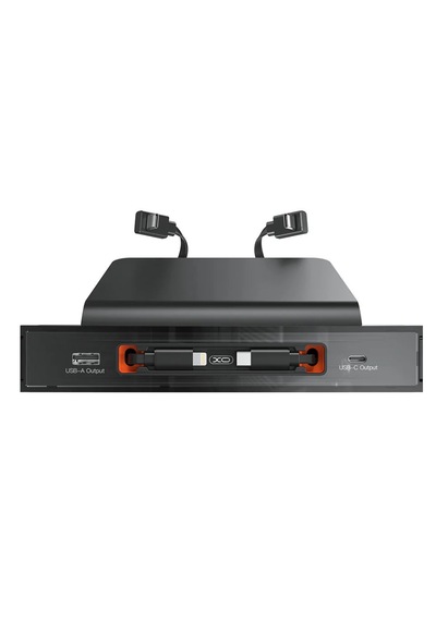 Nb285 62w Tesla Model 3 / Y Uyumlu Konsol Lightning Ve Type-c Kablolu Usb-c Ve Usb-a Çıkışlı Siyah