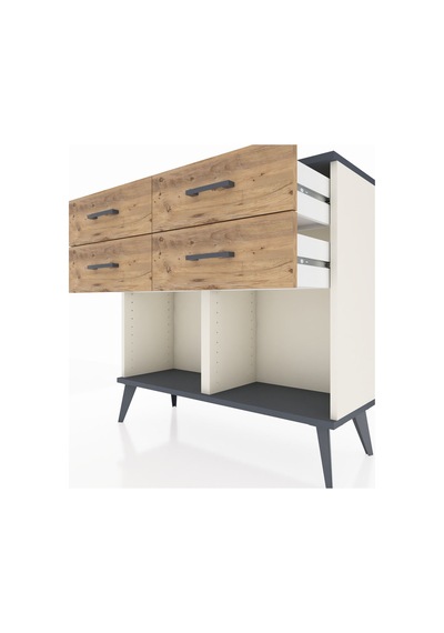 Arges Şifonyer 4 Çekmeceli 88x30x80 Aytaşı-antrasit/çam Antrasit/çam Arges Şifonyer 4 Çekmeceli 88x30x80 Aytaşı-antrasit/çam Antrasit/çam