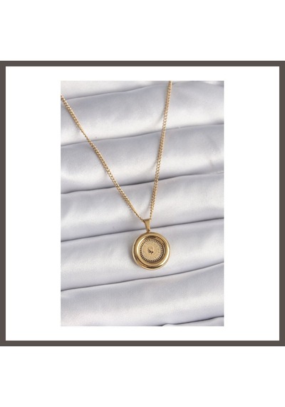 Bezos 316l Çelik Gold Renk Zincir Gold Model Kadın Kolye Nxrlvng