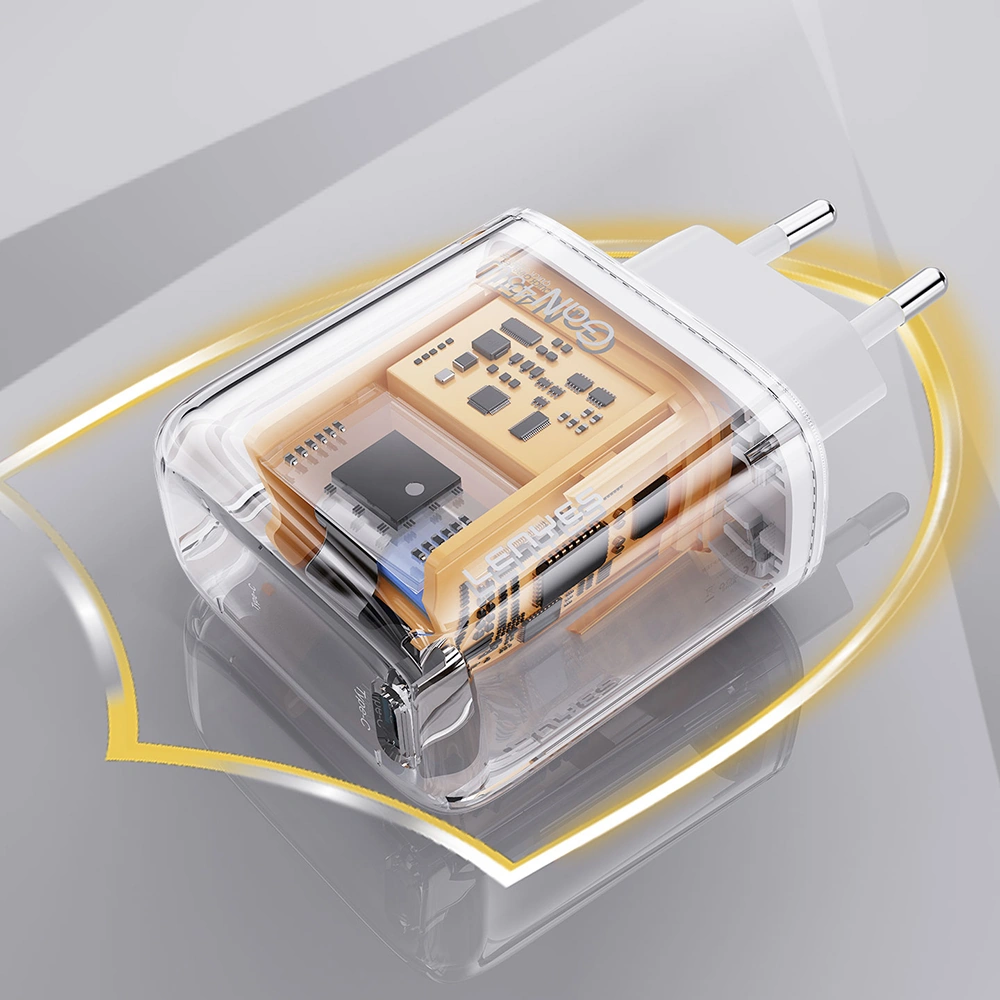 Lenyes Lch91 Type-c Ve Usb Gan Teknolojili Pd Hızlı Şarj Özellikli Şarj Başlığı 20w Beyaz