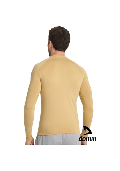 Hnc Sport Erkek Uzun Kol Gold Bej Likralı Fit Compression Spor Body Tshirt