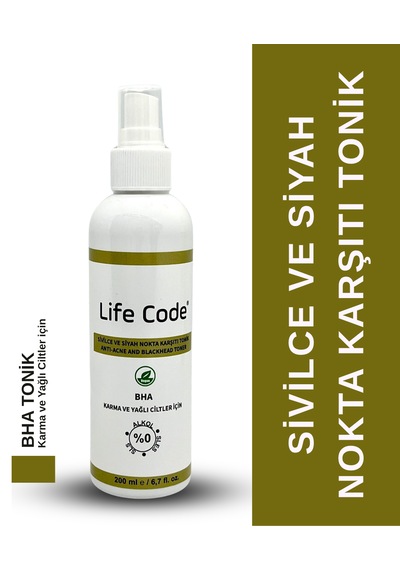 Life Code Bha Sivilce ve Siyah Nokta Karşıtı Tonik 200 ML