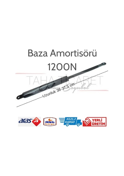 Tahaticaret Baza Amortisörü 1200N (1Çift)+Emniyet Mandalı Hediye