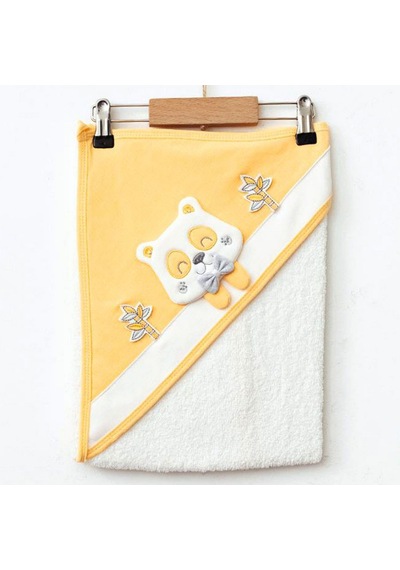 Ekebaby Panda Bebek Havlusu 80x80 Cm 1417