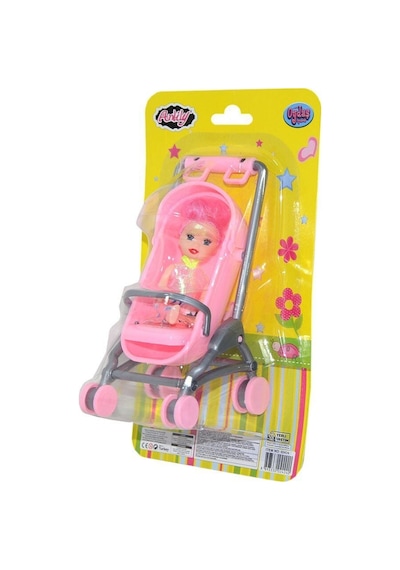 02424 Oydaş, Anlily Pusetli Bebek / Kartela / +3 Yaş - Izbp-890092 1 Adet