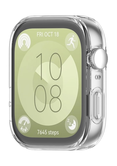 Huawei Watch Fit 3 Uyumlu Şeffaf Silikon Kasa Ve Ekran Koruyucu