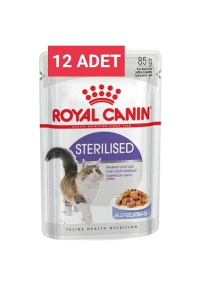 Sterilised Jelly Pouch Kısır Kedi Yaş Maması 12 Adet X 85 Gr