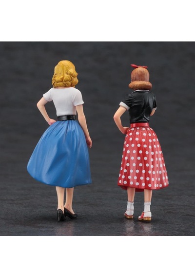 Hasegawa Fc10 29110 1/24 Ölçek, 50 Li Yılların Amerikan Kızları, Plastik Model Kiti-51516