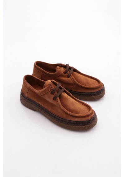Dgn 2415 Erkek Loafer Ayakkabi Taba Süet