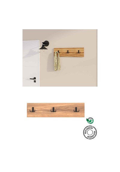 Decormet 3lü Askılık Ceviz Ceviz