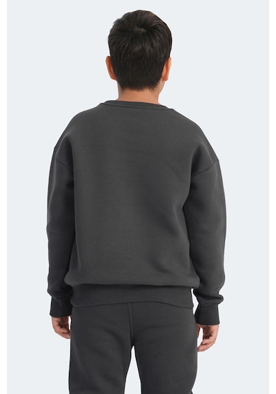 Slazenger Logan 2 Li Set Erkek Çocuk Taş Gri - Koyu Gri Sweatshırt