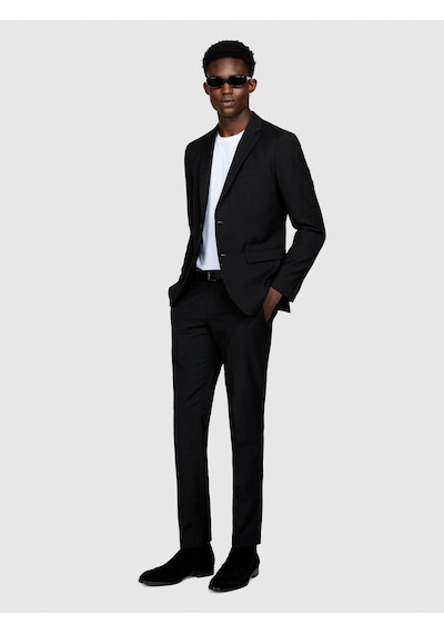 Sisley Poliviskoz Slim Fit Ceket Erkek Siyah Ceket - 323a2kı352y89