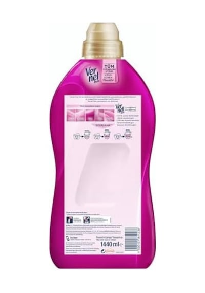 Max Taze Gül Kokulu 60 Yıkama Konsantre Çamaşır Yumuşatıcısı 1 X 1440 Ml 0.75 LT - 2.5 LT - 12 KG
