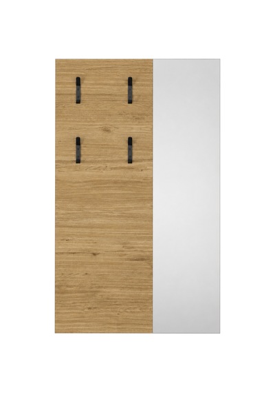 Porto 4 Askılı Aynalı Vestiyer Panosu - Florida Meşe 72x117x3 Cm