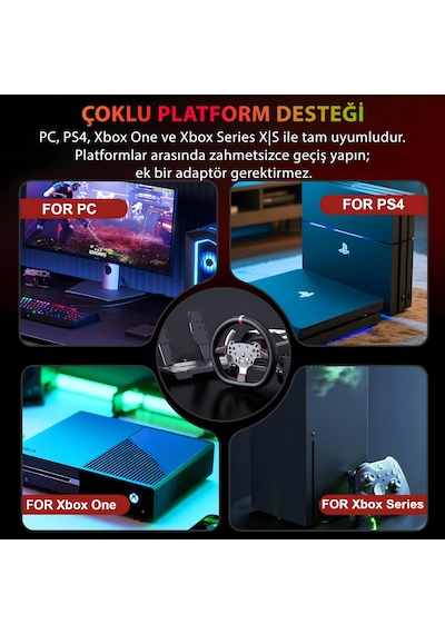 Pxn V10 Ultra Direct Drive Yarış Direksiyon Seti - 3.2nm Servo Motor - Pc, Ps4, Xbox Uyumlu