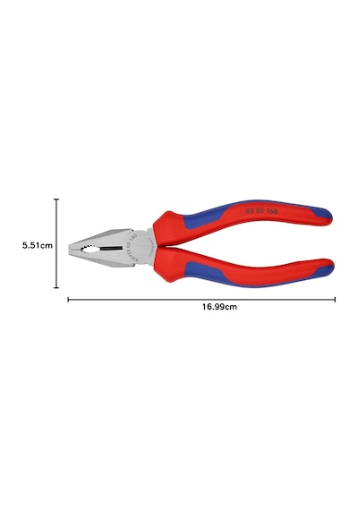 Knipex Kombine Pense Siyah Attramentize, Çok Bileşenli Saplı 160