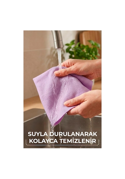 Vileda Actifibre Pro Kitchen Mikrofiber Bez, Pva Kaplama, İz Bırakmayan Tasarım Mavi