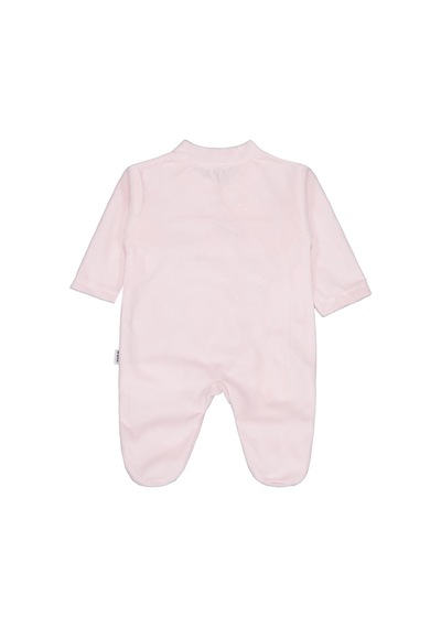 Albimini Minidamla Zürafa Nakış Çıtçıtlı 1-6 Ay Tulum - Pembe