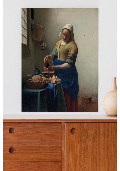The Milkmaid - Süt - Johannes Vermeer Sanatsal Poster