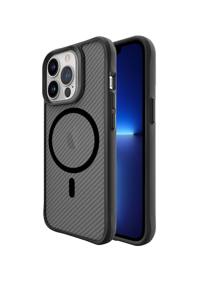 Bix Apple Uyumlu iPhone 13 Pro Carbon Fiber Force Magsafe Kılıf Anti-şok Teknolojili Kamera Ve Ekran Korumalı Bix Apple Uyumlu iPhone 13 Pro Carbon Fiber Force Magsafe Kılıf Anti-şok Teknolojili Kamera Ve Ekran Korumalı