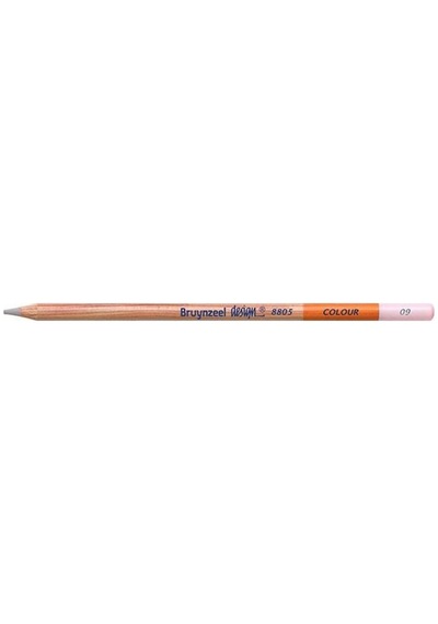 Design Colour Pencils Kuru Boya Kalemi 09 Brown Supertrendk Brown Pink