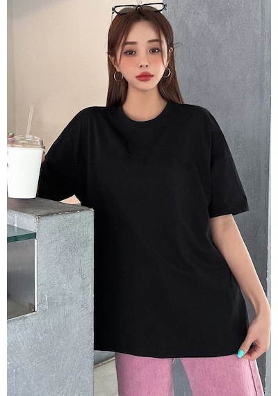 Unisex Fructification Baskılı T-shirt Siyah