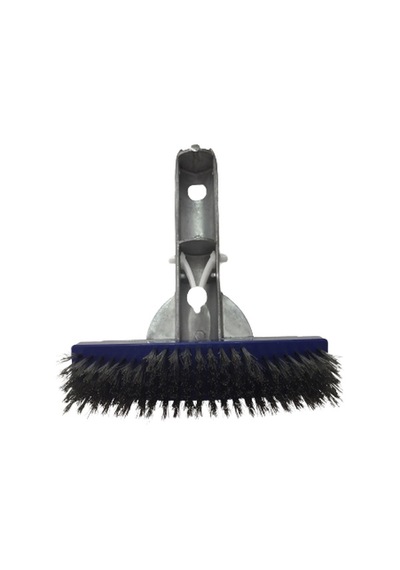 Krom Saplı Paslanmaz Klipsli Model Tel Havuz Fırçası 15 cm-Stainl