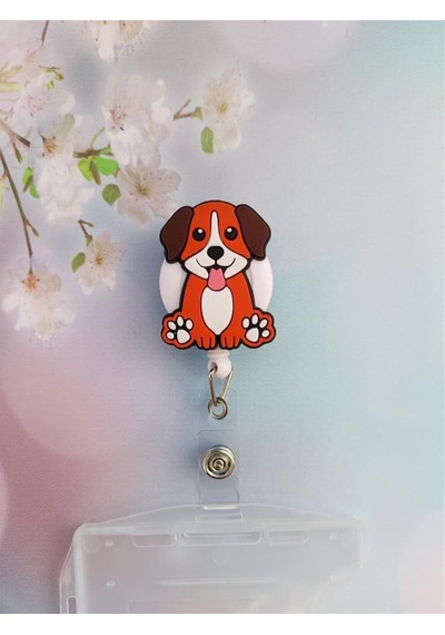 Köpek Silikon Yoyo Yaka Kartlığı Yatay Dikey Kart Koruyucu