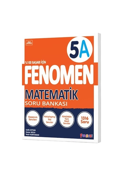 Fenomen Okul 5. Sınıf Matematik A Soru Bankası Yeni Nesile Kolay Geçiş 2023