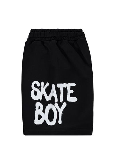 Civil Boys Skate Boy Baskılı 6-9 Yaş Kapri - Siyah