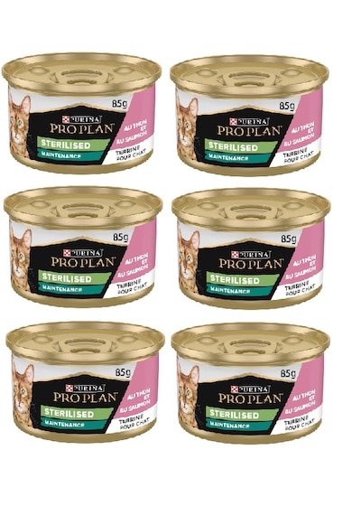 Purina Pro Plan Sterilised Somonlu Konserve Yetişkin Kedi Maması 6 x 85 G