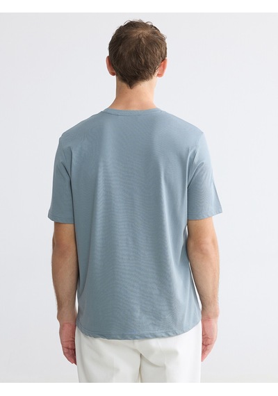 Lcwaıkıkı Classic Mavi Regular Fit Basic Erkek Dry Touch Tişört