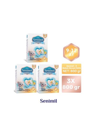 Senımıl 3 Bebek Devam Sütü 800 G 3 Adet
