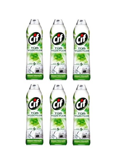 Cif Jel Tüm Yüzeyler Yüzey Temizleyici Bahar Ferahlığı 6 x 750 ML