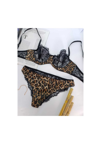 La Linaa Leopard Dantelli Balenli Kapsız Külotlu Sütyen Takım Çok Renkli - 674577296 Çok Renkli La Linaa Leopard Dantelli Balenli Kapsız Külotlu Sütyen Takım Çok Renkli - 674577296 Çok Renkli