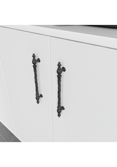 Plain Metal Ayak Metal Kulp Pla4120 Konsol Beyaz