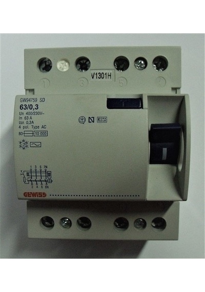 Gewiss 90 Sd-ac 4x63 300ma Kaçak Akım Röle