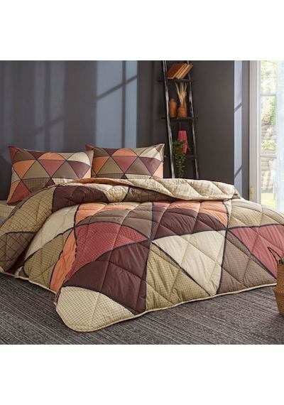 Taç Astra Ranforce Çift Kişilik Yorgan Set Kahverengi 000000001000046106 Kahverengi