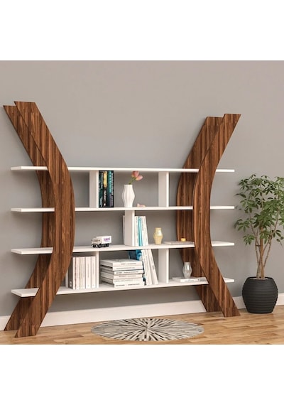 Poyraz Kitaplık Raf Mdf Beyaz Poyraz Kitaplık Raf Mdf Beyaz