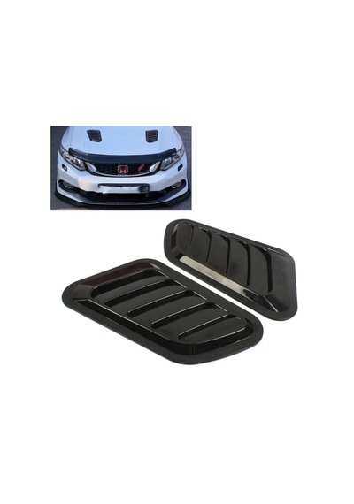 Carmind Universal Kaput Havalandırma Piano Black 2 Adet