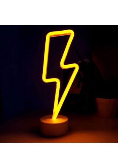 Eğlenceli Neon Işıklı Şimşek Lamba Usb Ve Pil Uyumlu Diğer