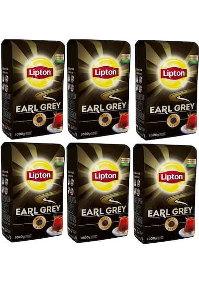 Lipton Earl Grey Bergamot Aromalı Siyah Dökme Çay 6 x 1 KG