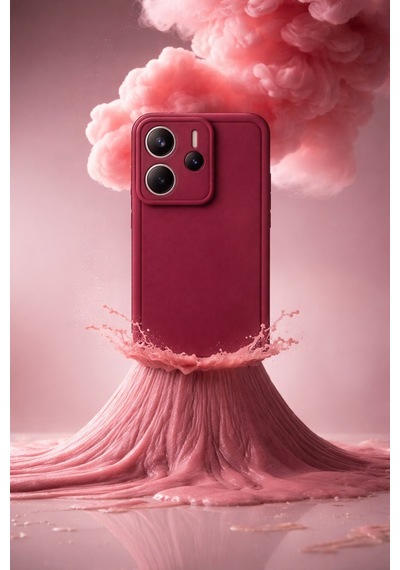 Mi Redmi Note 14 Uyumlu Kamera Çıkıntılı Mat Silikon Telefon Kılıfı Resimdeki