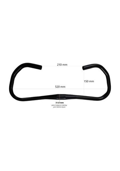 Kelebek Gidon Siyah 31.8 Mm Alüminyum Direksiyon Çok Renkli