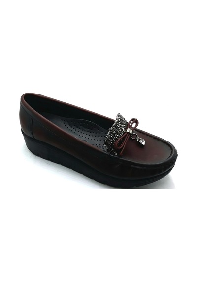 Punto 572082 Bordo Dolgu Taban Bayan Ayakkabısı Bordo