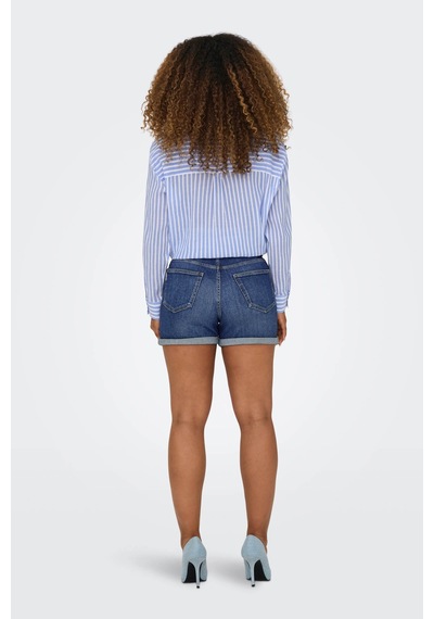 Only Onljosephınestretch Short Mavi Kadın Şort Mavi