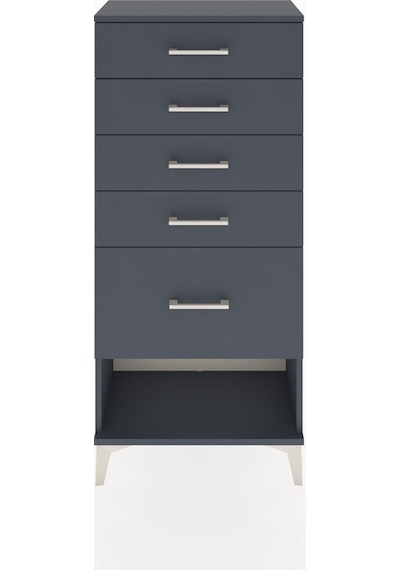 Hyperion Dolap 5 Çekmeceli 60x44x134 Antrasit-antrasit Antrasit