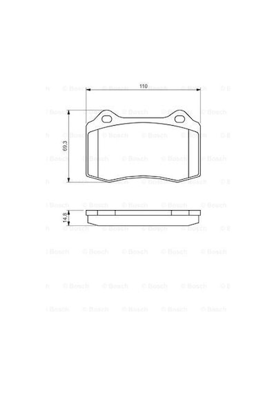 Peugeot 206 1.2 Puretech 2018-2020 Bosch Ön Balata Netpar4393
