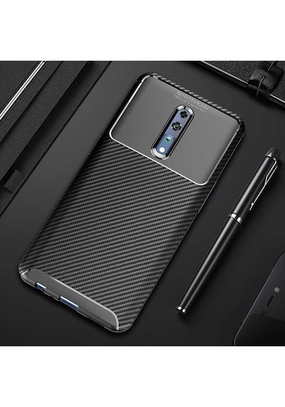 Oppo Reno Z Kilif Karbon Silikon Case 389460582