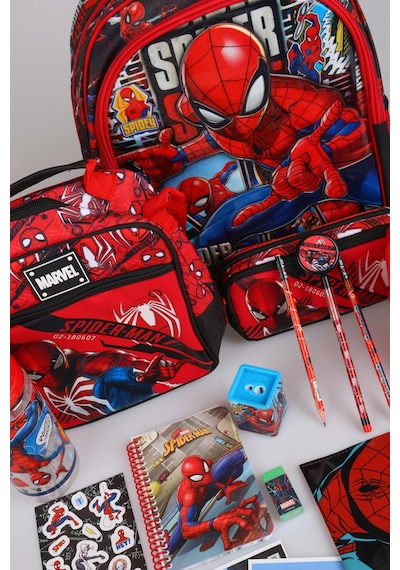 X Dekomus Lisanslı Spiderman Gamevers Collection Kırtasiye Seti & Okul,kalem Ve Termoslu Beslenme Çantası,beslenme Kabı,matara Seti 165-Koyu Yeşil